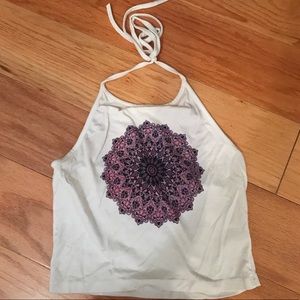 PacSun Halter Top Floral Design